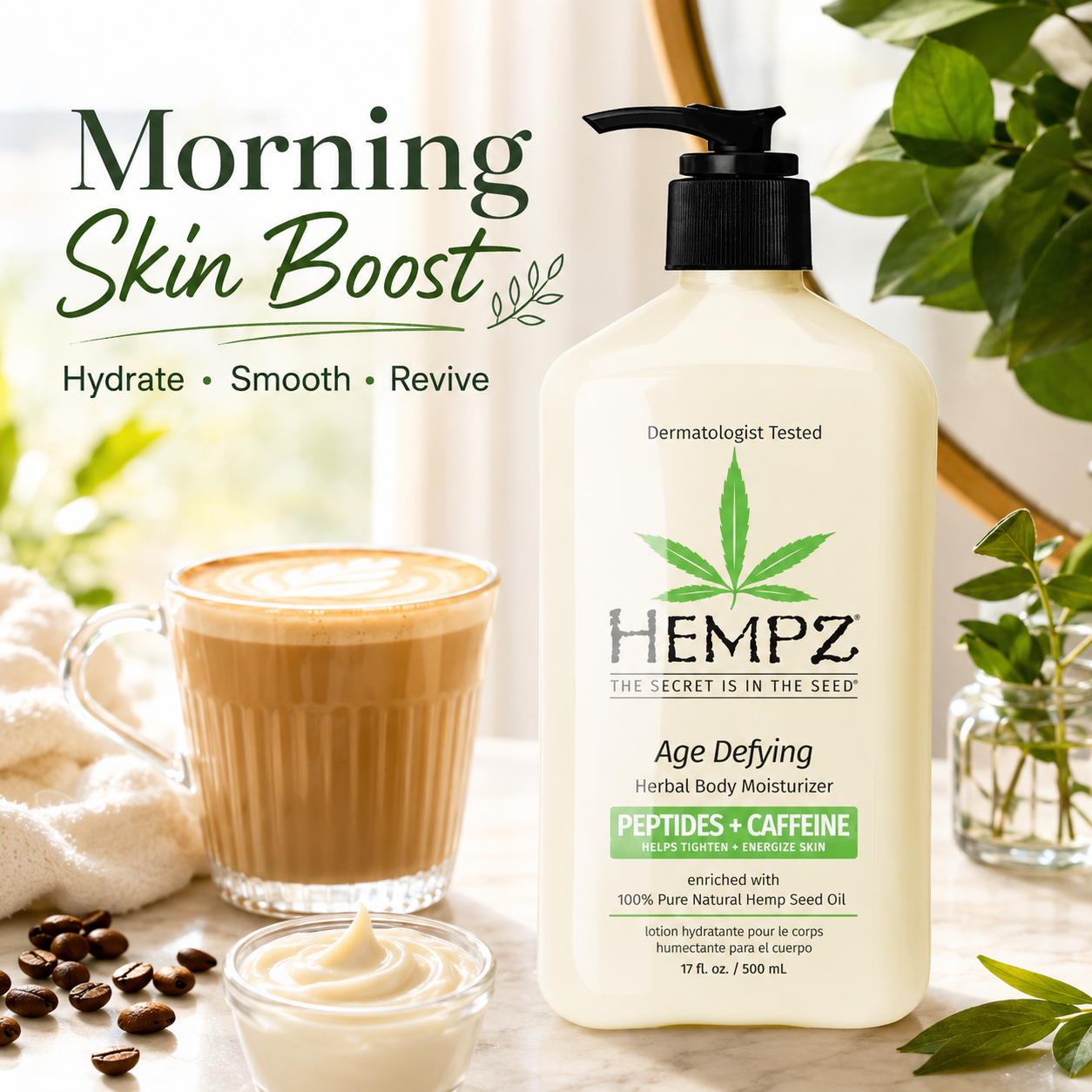 Hempz Age Defying Herbal Body Moisturizer 17 oz