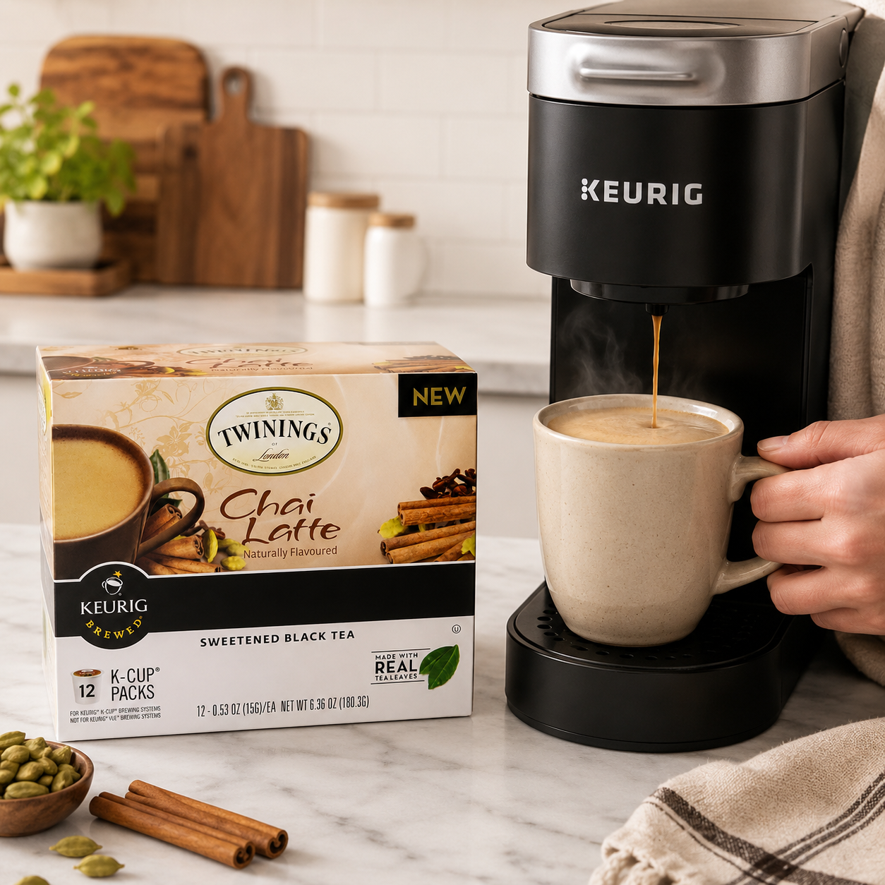 Twinings Chai Latte Tea K-Cups for Keurig