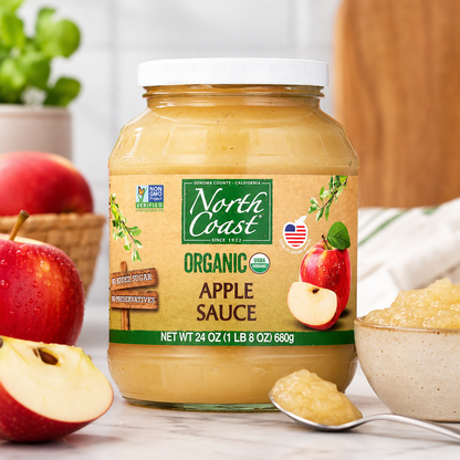 North Coast Organic Applesauce Jar 24 oz