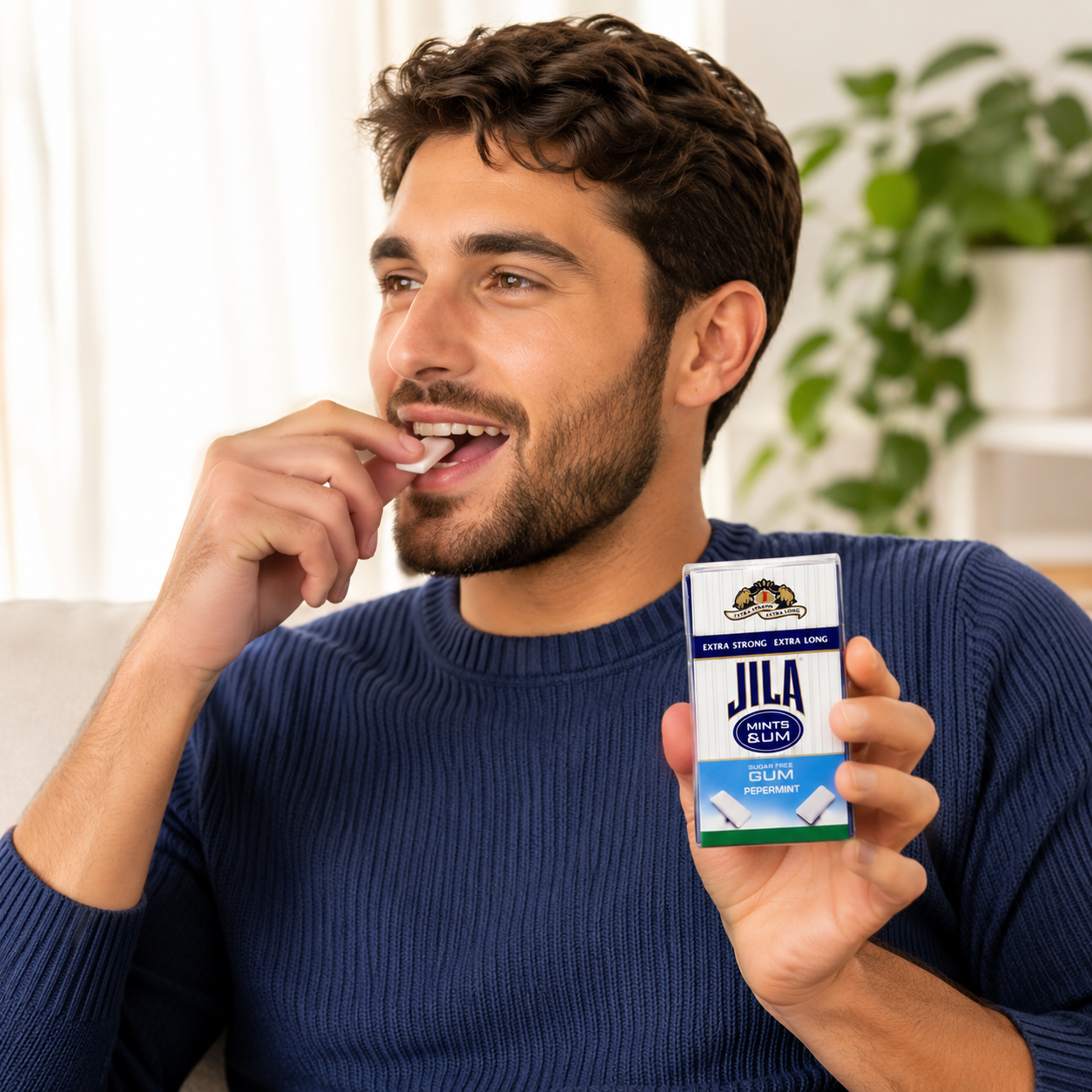 Jila Sugar Free Peppermint Gum 0.8 oz