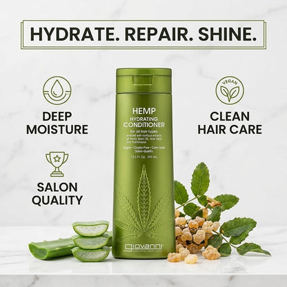 GIOVANNI Hemp Hydrating Conditioner, 13.5 fl oz Giovanni