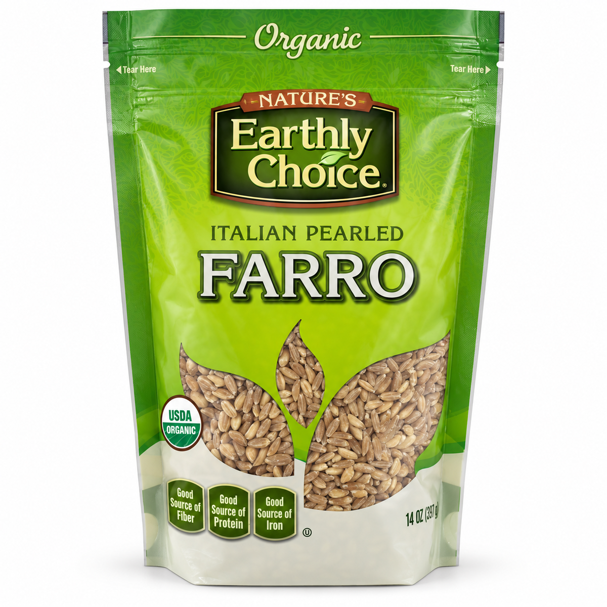 Earthly Delights Farro, Italian, Organic, 14-Ounce (Pack of 3) Earthly Delights