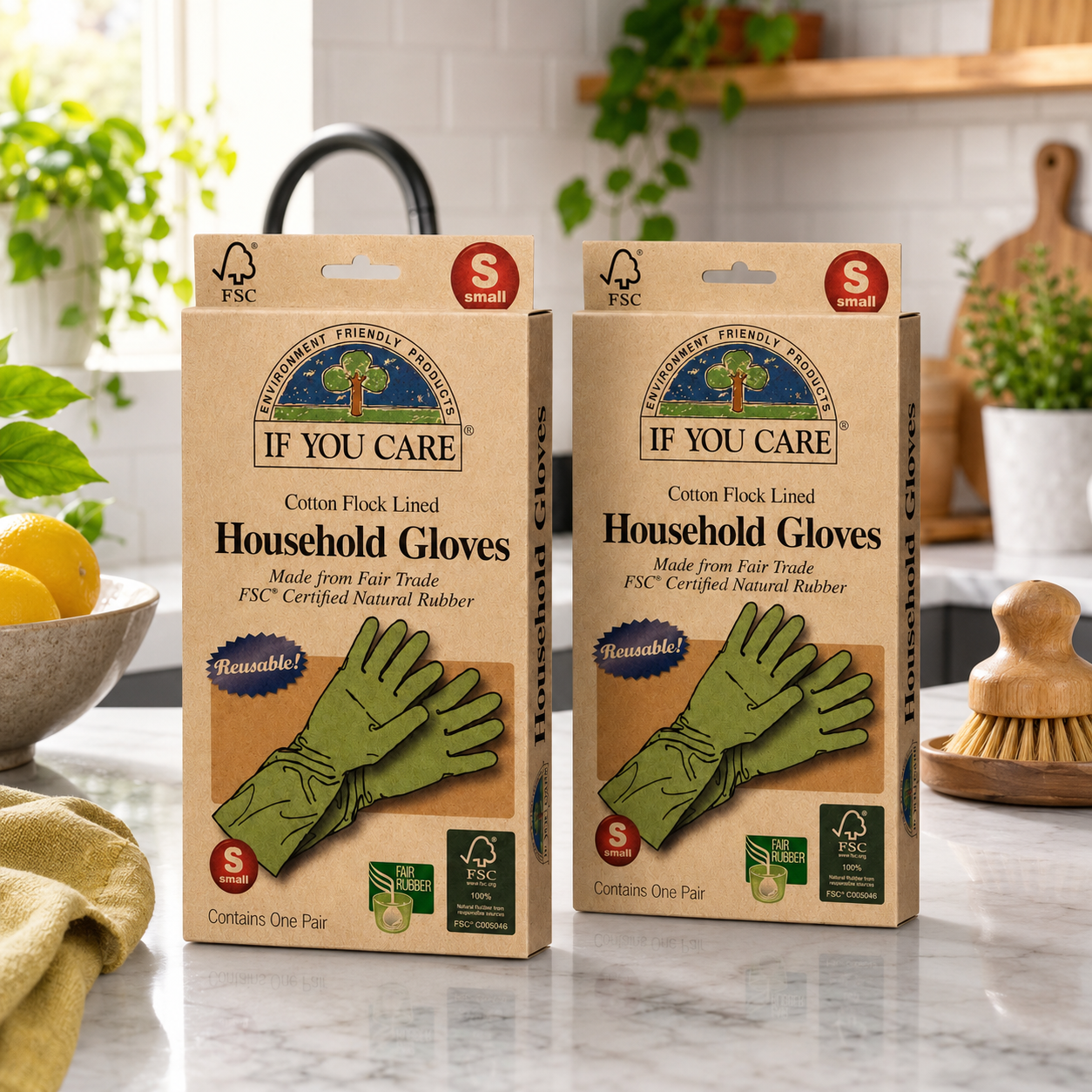 If You Care Fair Trade FSC Household Gloves Small