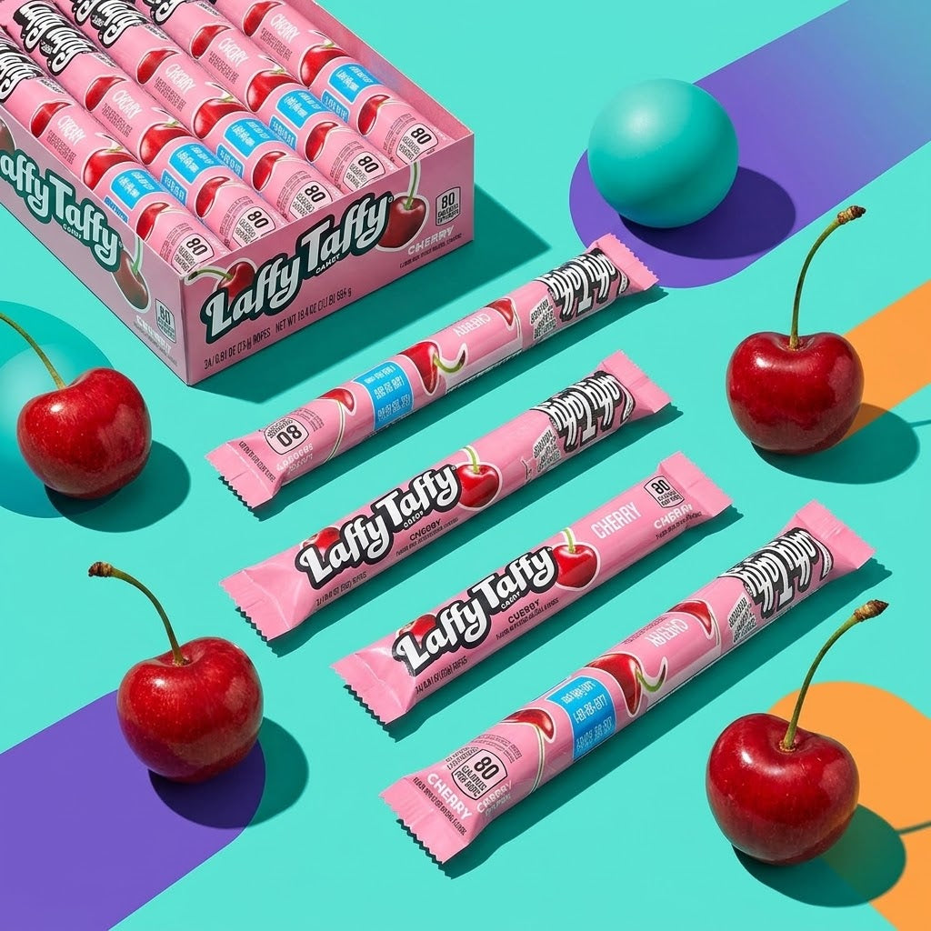 Laffy Taffy Rope, Cherry, 0.81 oz (Pack of 24) Laffy Taffy