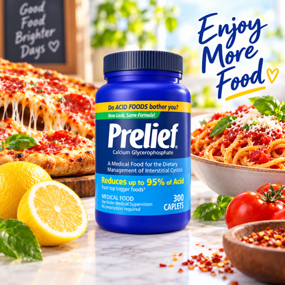 PRELIEF Acid Reducer Caplets Dietary Supplement, 300 Count (Pack of 2) Prelief
