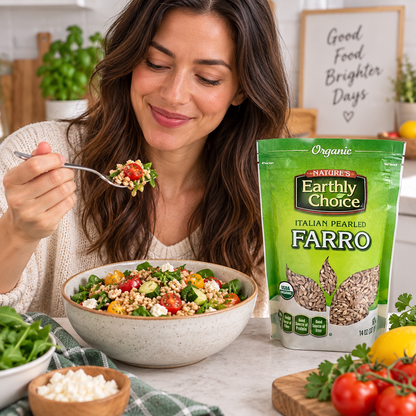 Earthly Delights Farro, Italian, Organic, 14-Ounce (Pack of 3) Earthly Delights