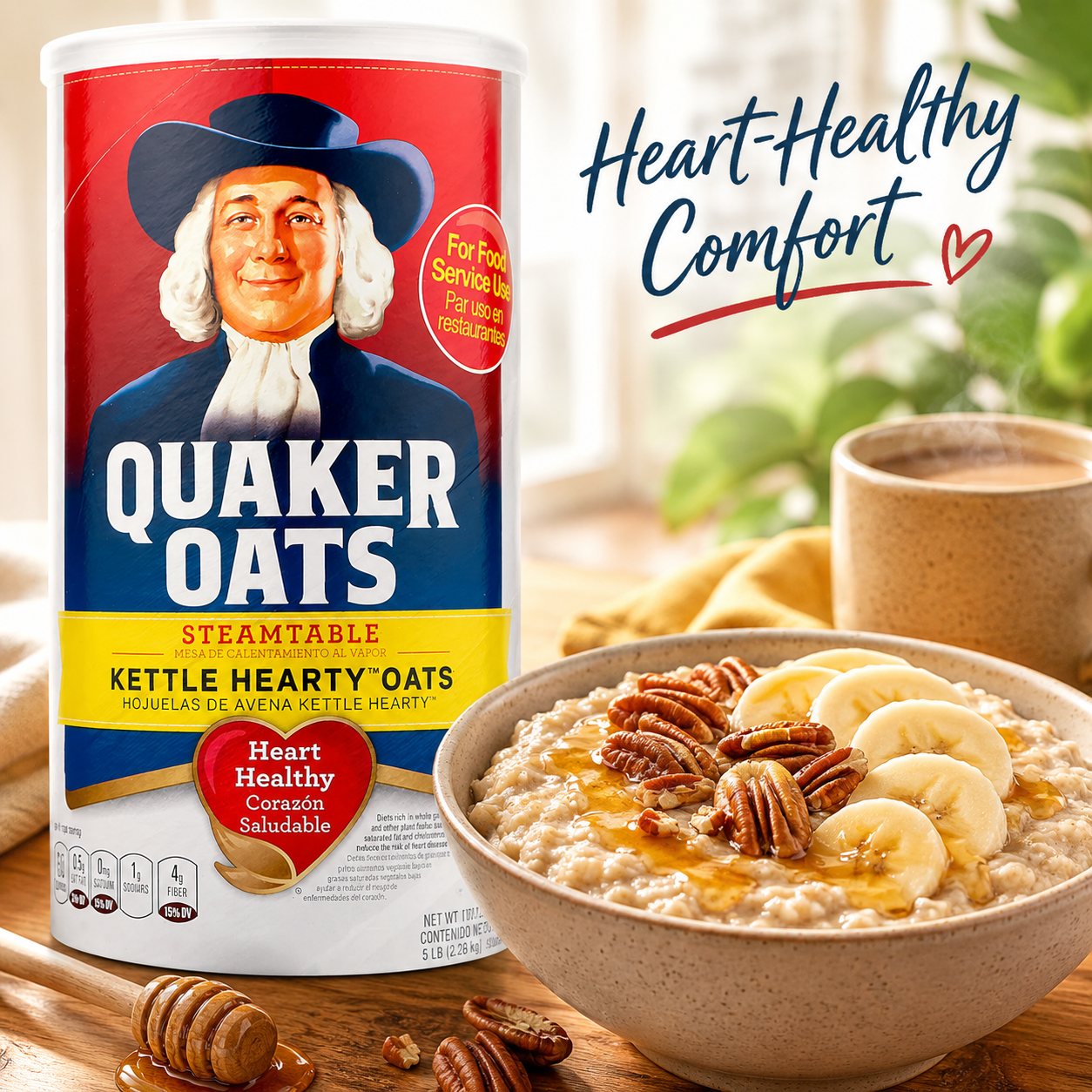Quaker Oats Steamed Table Kettle Hearty 47 oz
