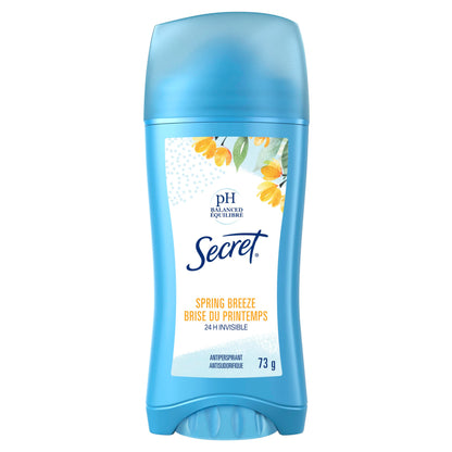 Secret Invisible Solid Antiperspirant and Deodorant, Spring Breeze, 2.6 oz Secret