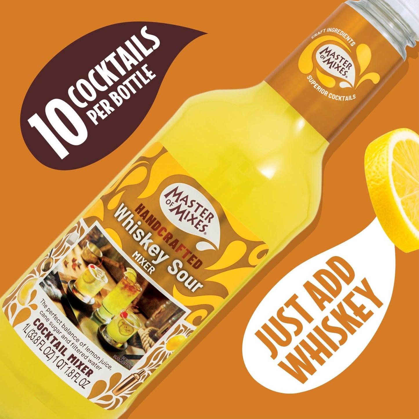 MASTER OF MIXES Whiskey Sour Concentrated Flavoring 1000 ml