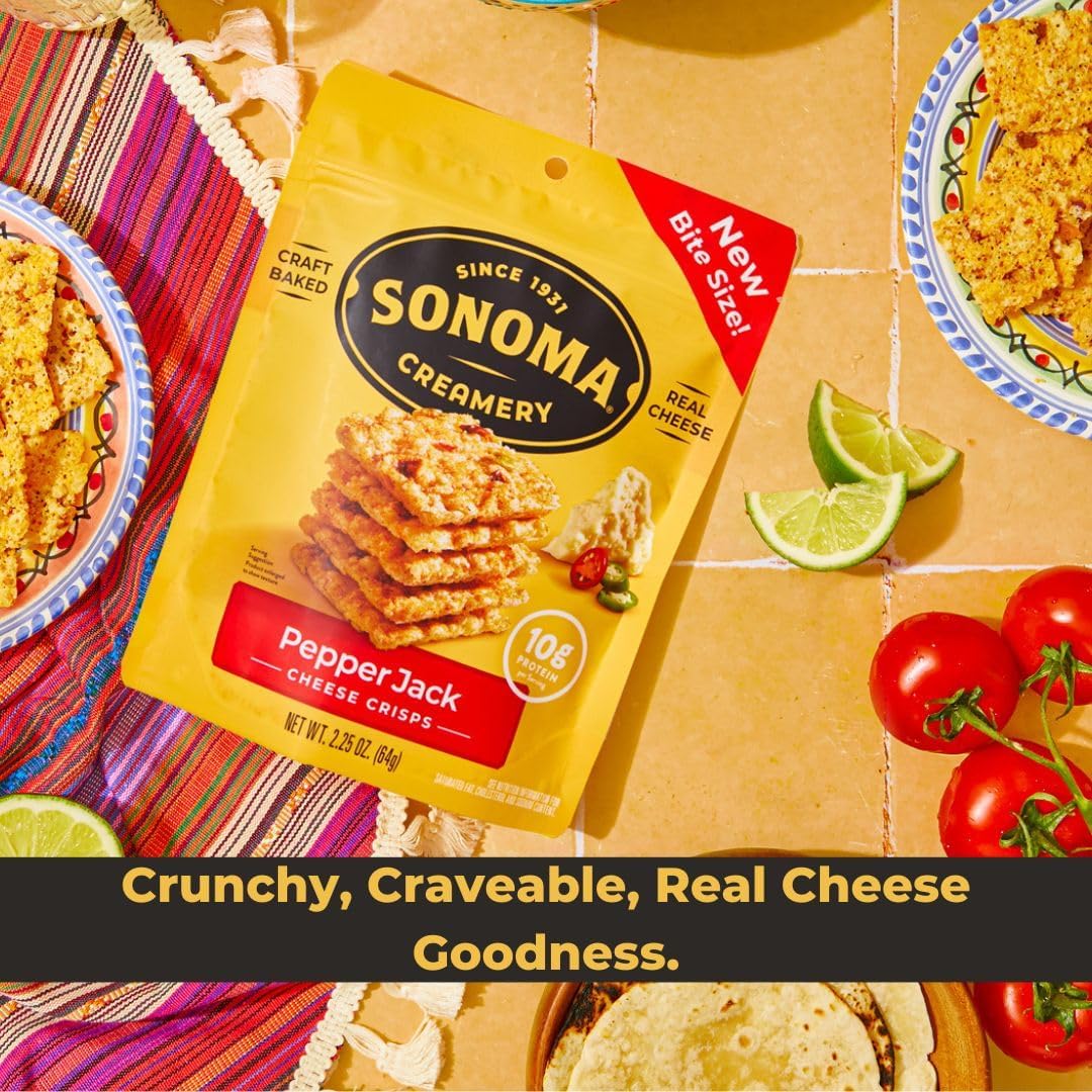 SONOMA CREAMERY Cheddar Crisps 2.25 OZ