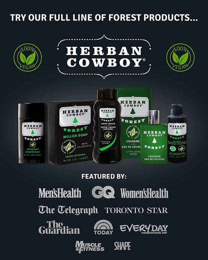 Herban Cowboy Forest Deodorant Maximum Protection 2.8 Ounce (Pack of 3)