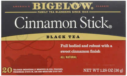Bigelow Tea Black Tea Cinnamon Stick (2 Boxes 40 Total Bags) Bigelow