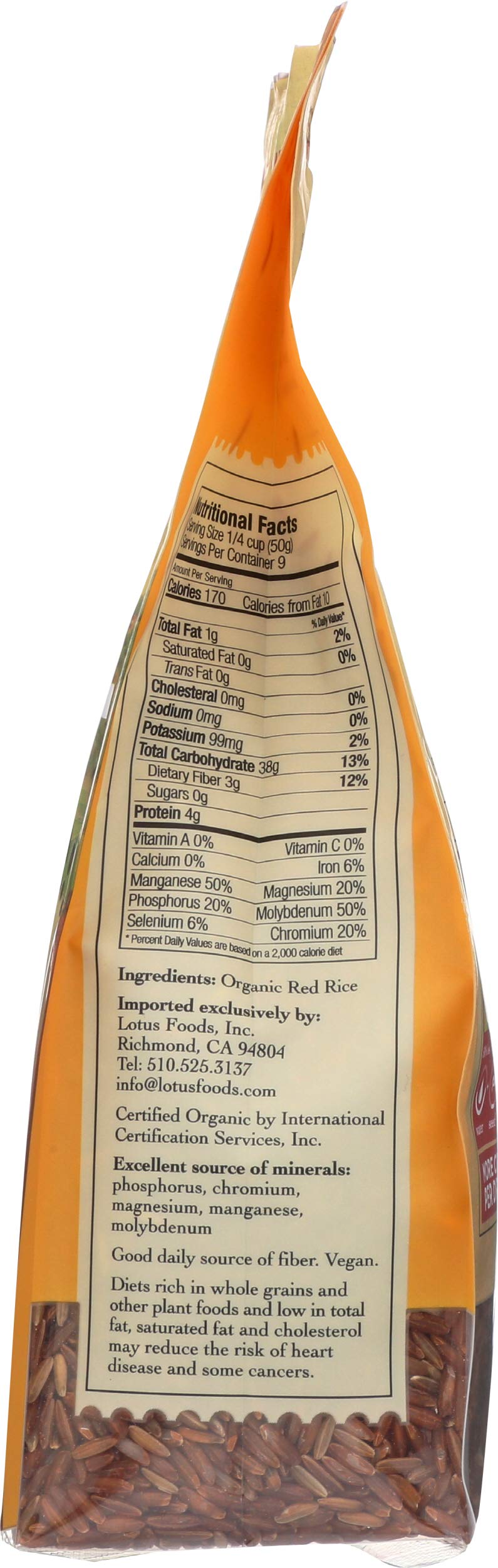 Lotus Foods Heirloom Bhutan Red Rice 15 Oz