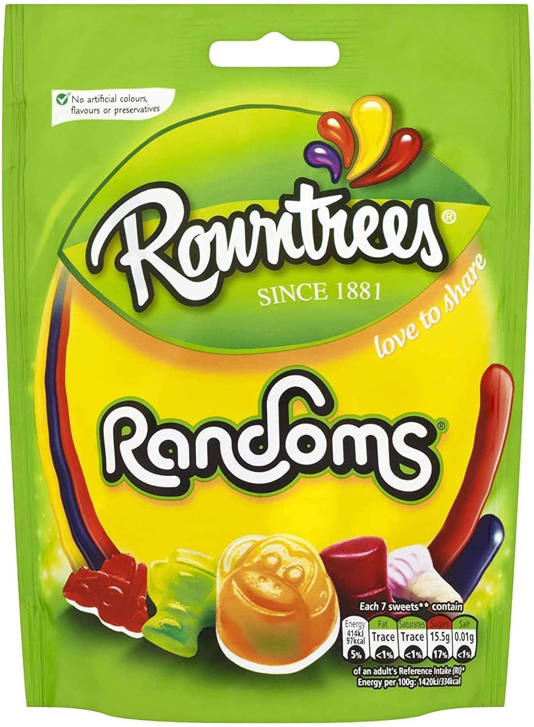 Rowntree's Randoms Sugar Candy 150g 3 Count