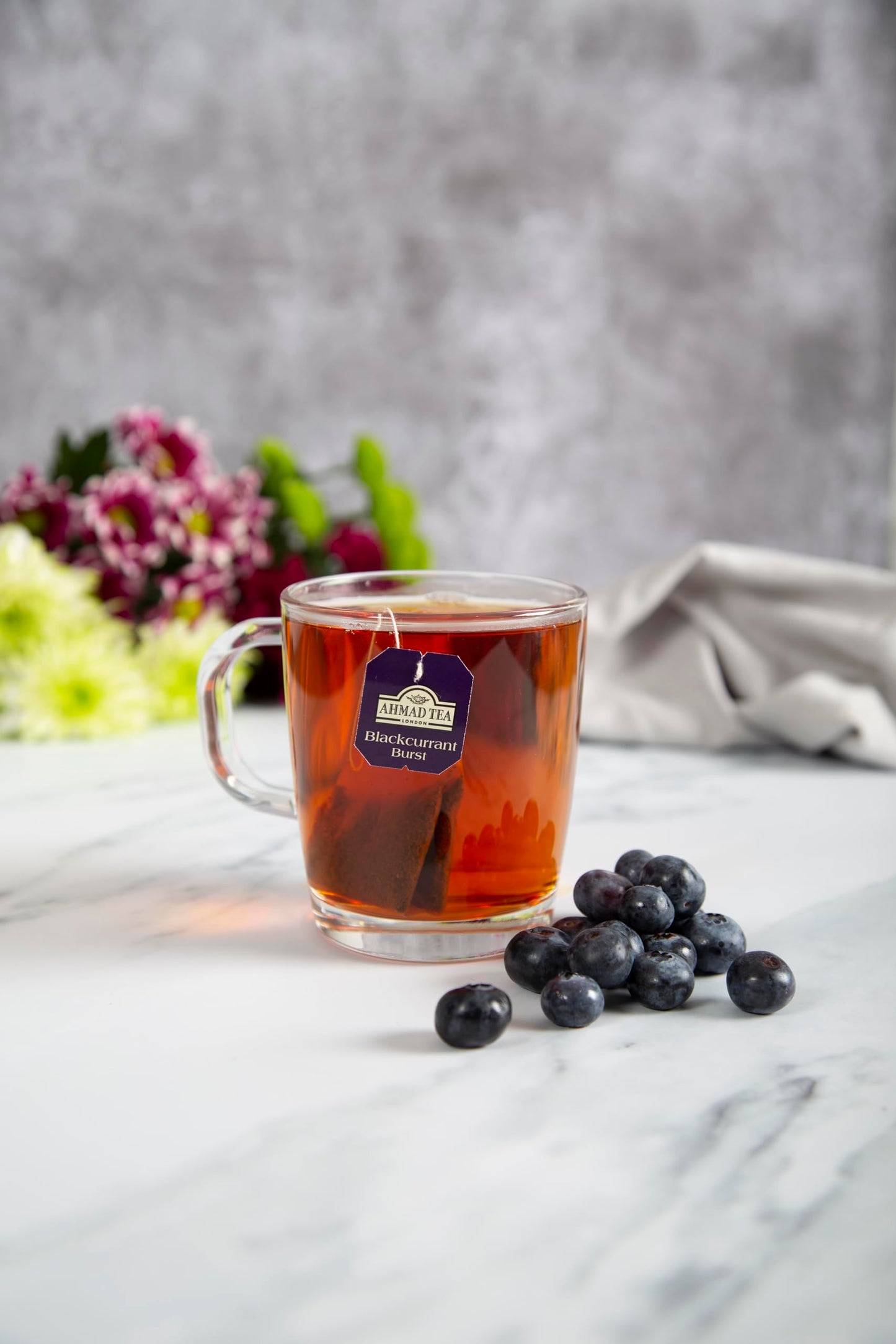 Ahmad Tea Blackcurrant Burst Black Tea 20 Count Boxes