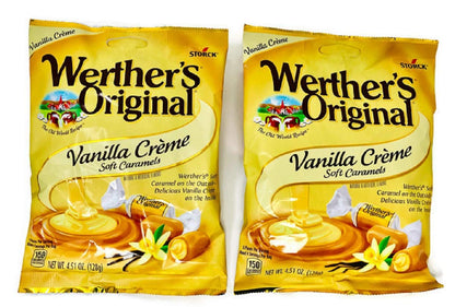 Werther's Original Vanilla Creme Soft Caramels, 4.51 oz (Pack of 2) Werther's Original