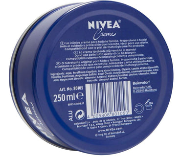 NIVEA Cream Metal Tin 250ml (Pack of 2)