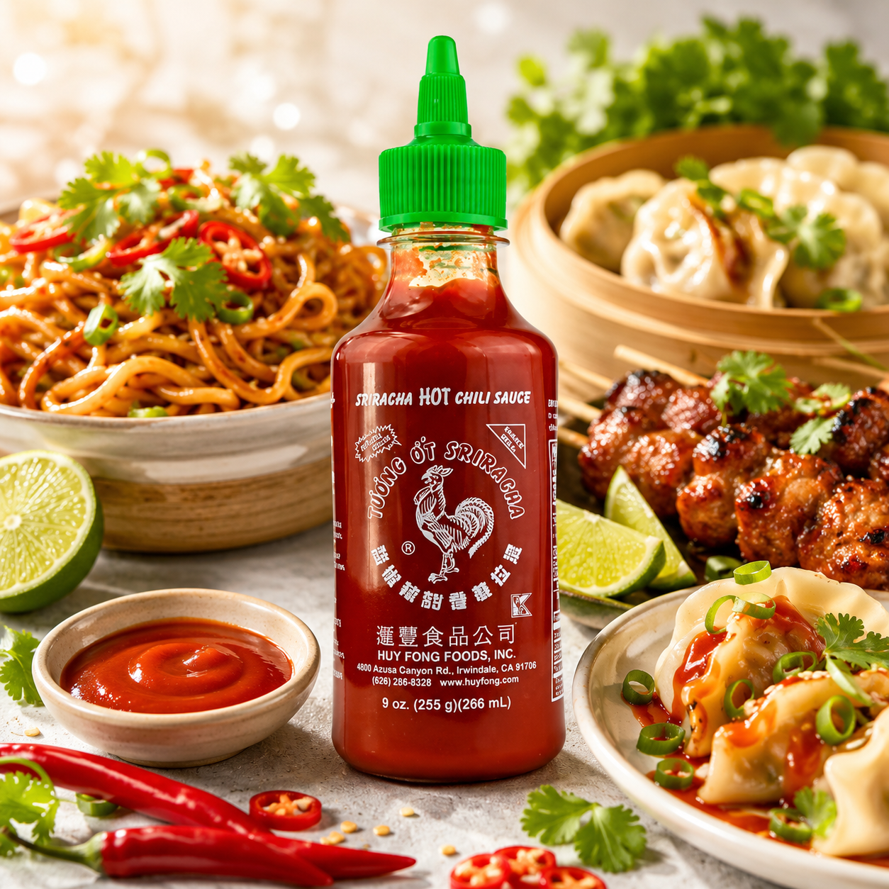 Huy Fong, Sriracha Hot Chili Sauce, 9 Ounce Bottle