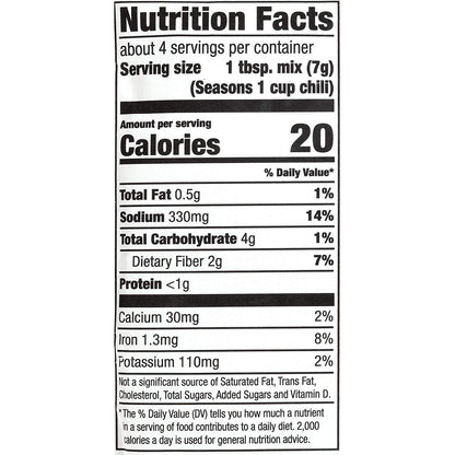 McCormick Chili Seasoning Mix 1oz Gluten-Free (Pack of 3)
