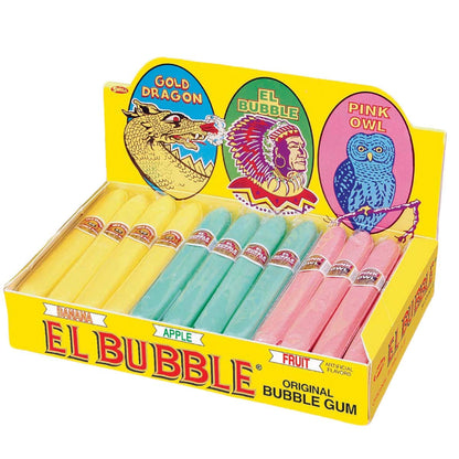 Dubble Bubble El Bubble Gum Cigars, Assorted Fruit, 36 Count Box Dubble Bubble