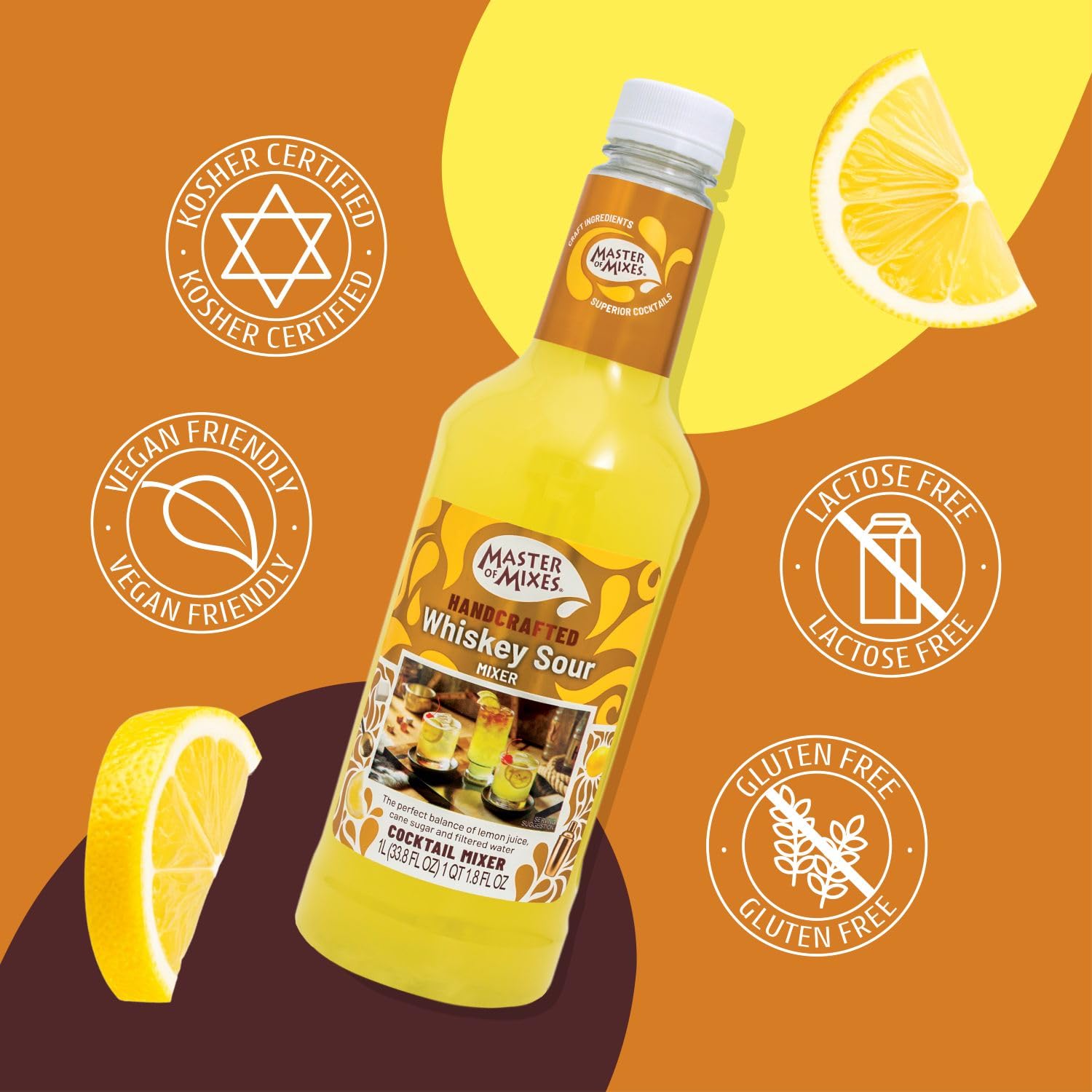 MASTER OF MIXES Whiskey Sour Concentrated Flavoring 1000 ml