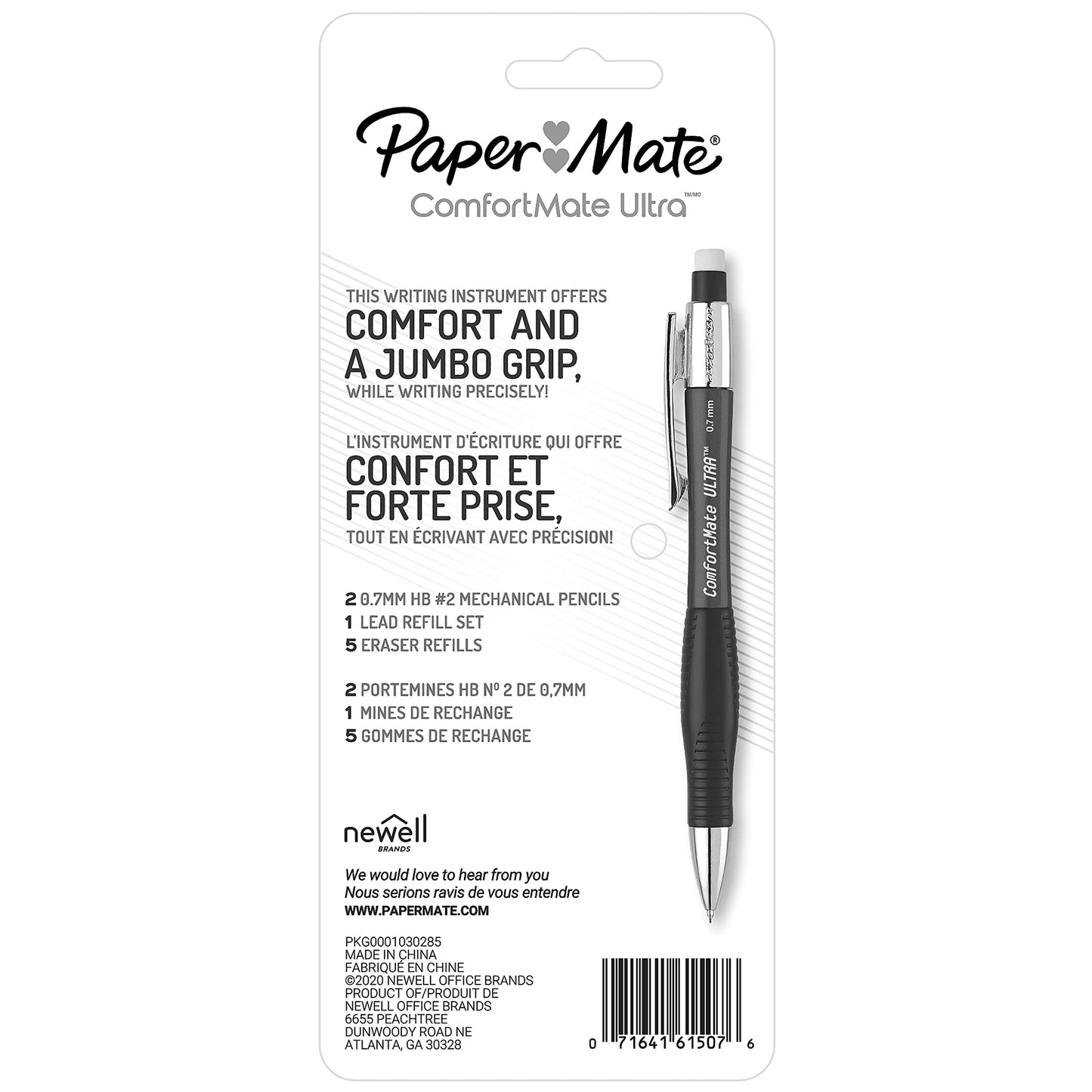 Paper Mate Comfortmate Ultra Pencil Starter Set 0.7 Mm Hb