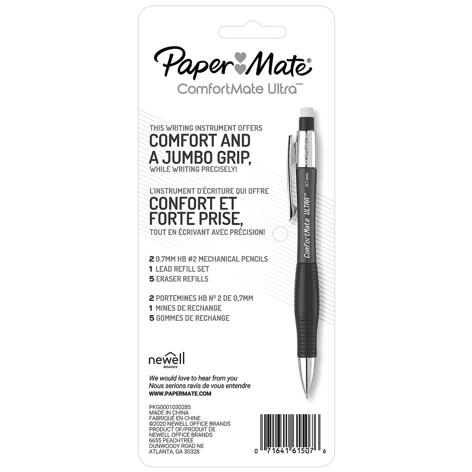 Paper Mate Comfortmate Ultra Pencil Starter Set 0.7 Mm Hb
