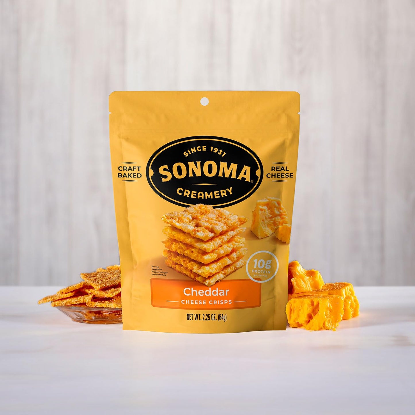 SONOMA CREAMERY Cheddar Crisps 2.25 OZ