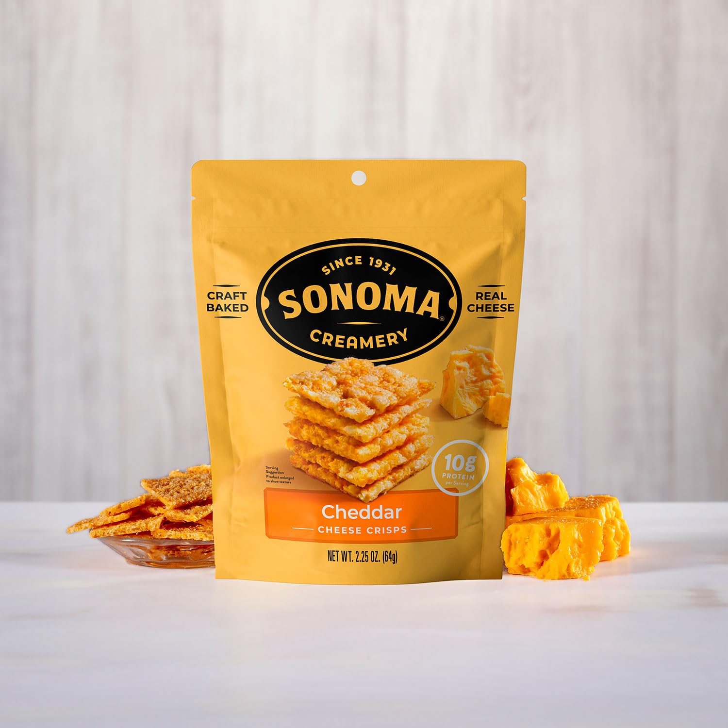 SONOMA CREAMERY Cheddar Crisps 2.25 OZ