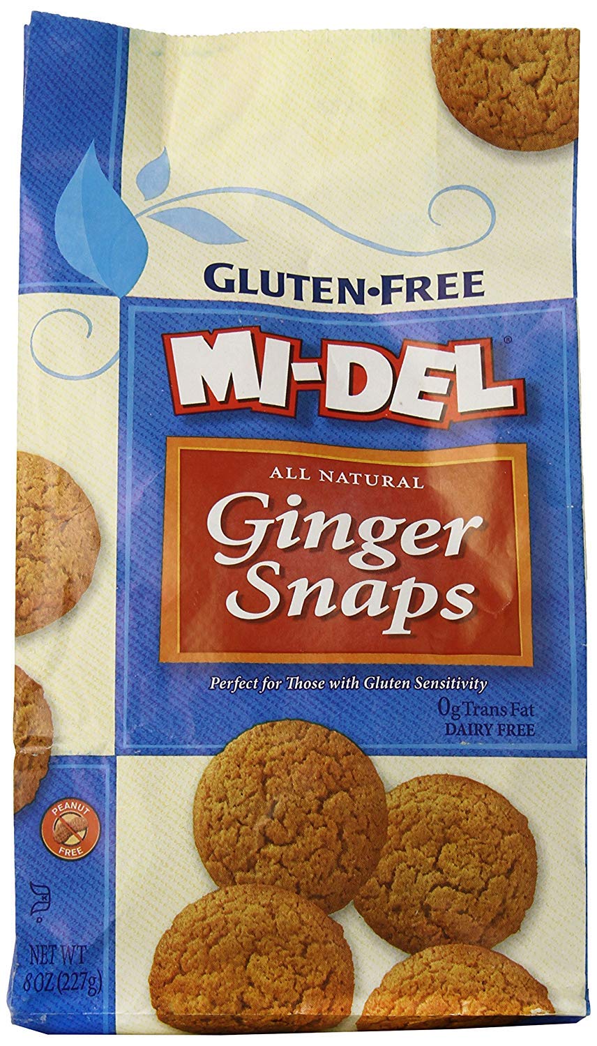 Mi-Del Gluten Free Ginger Snap Cookies 8 Ounce