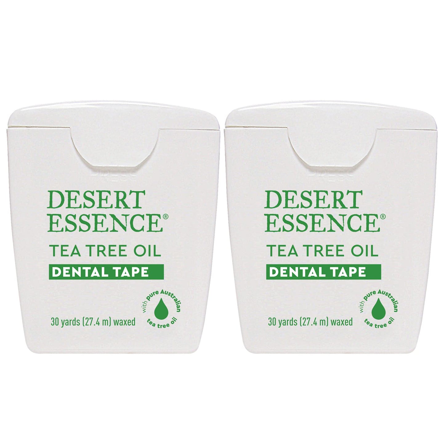 Desert Essence Tea Tree Oil Dental Tape 30 Yards Naturally (Pack of 2)