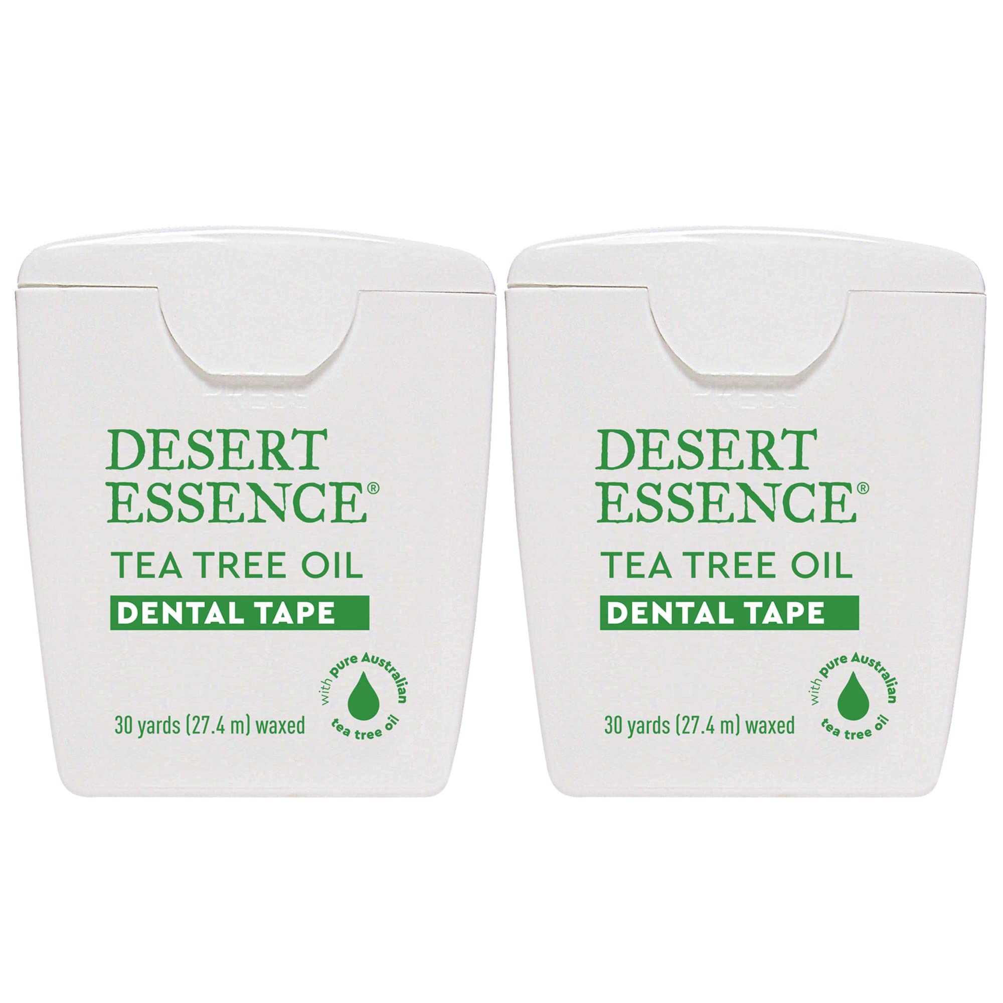 Desert Essence Tea Tree Oil Dental Tape 30 Yards Naturally (Pack of 2)