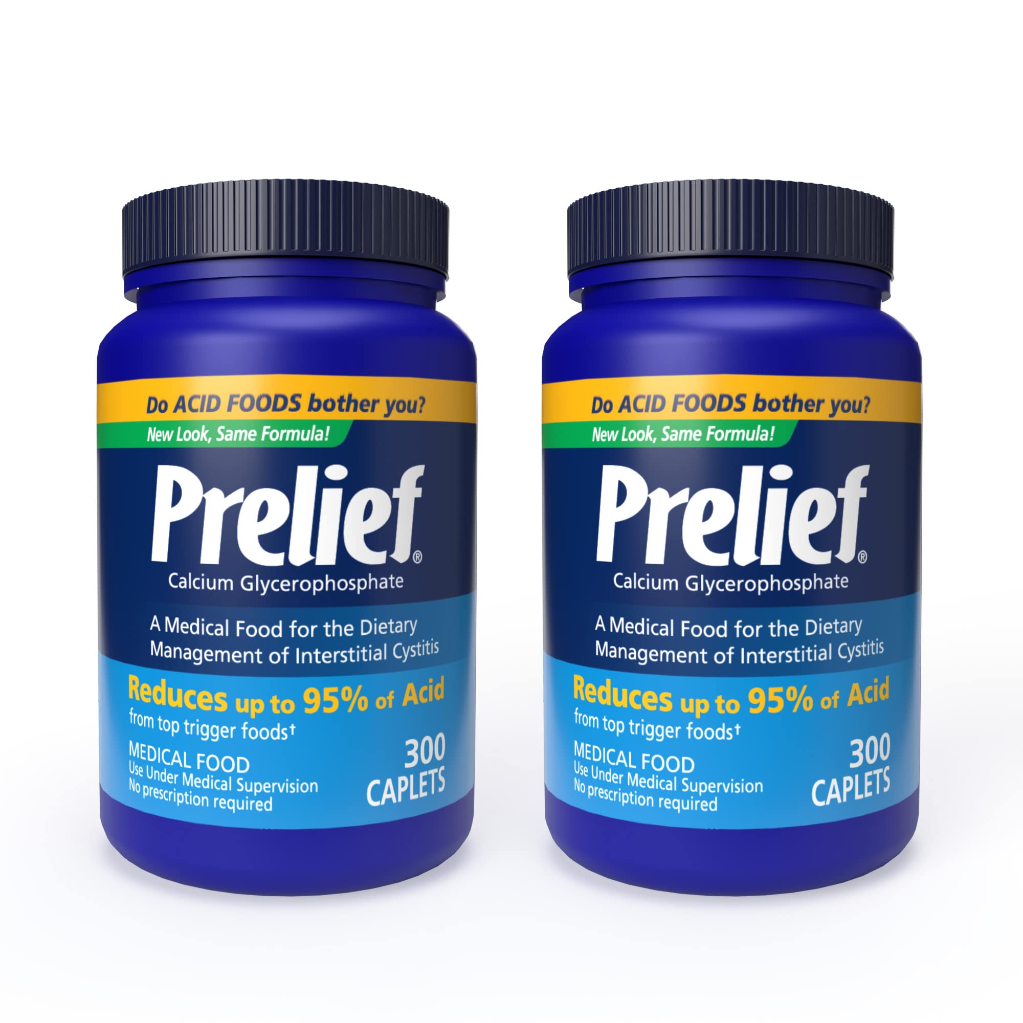 PRELIEF Acid Reducer Caplets Dietary Supplement, 300 Count (Pack of 2) Prelief