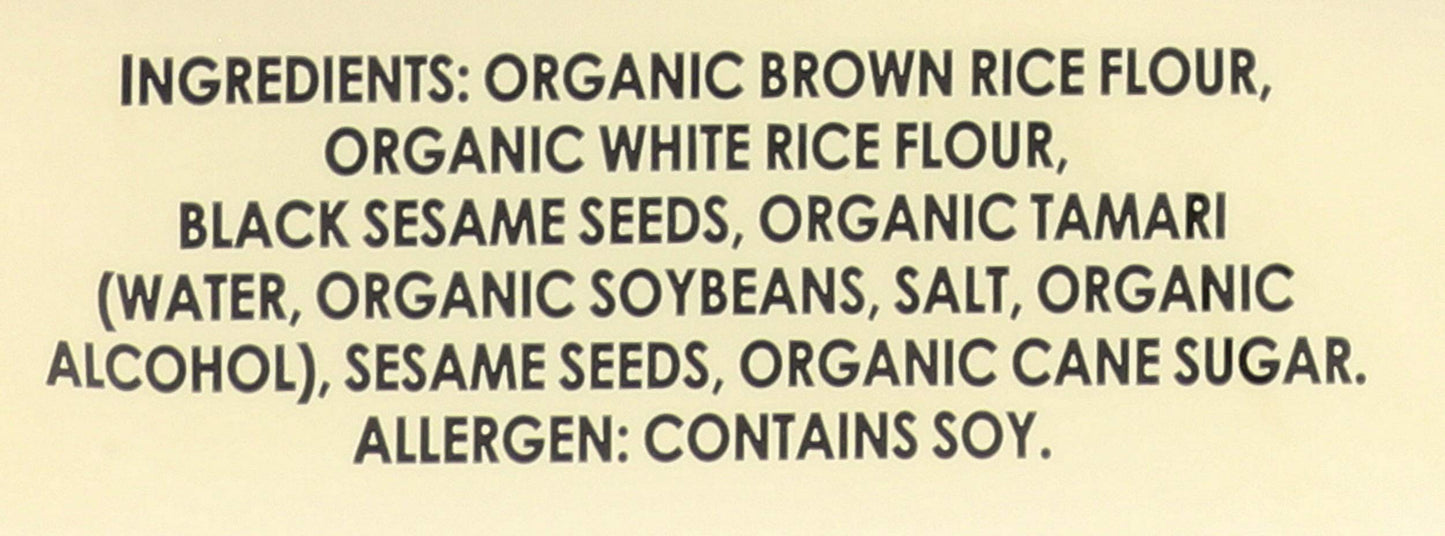 Edward & Sons Brown Rice Snaps Black Sesame Flavor Organic 3.5 oz