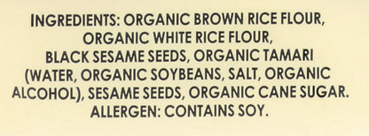 Edward & Sons Brown Rice Snaps Black Sesame Flavor Organic 3.5 oz