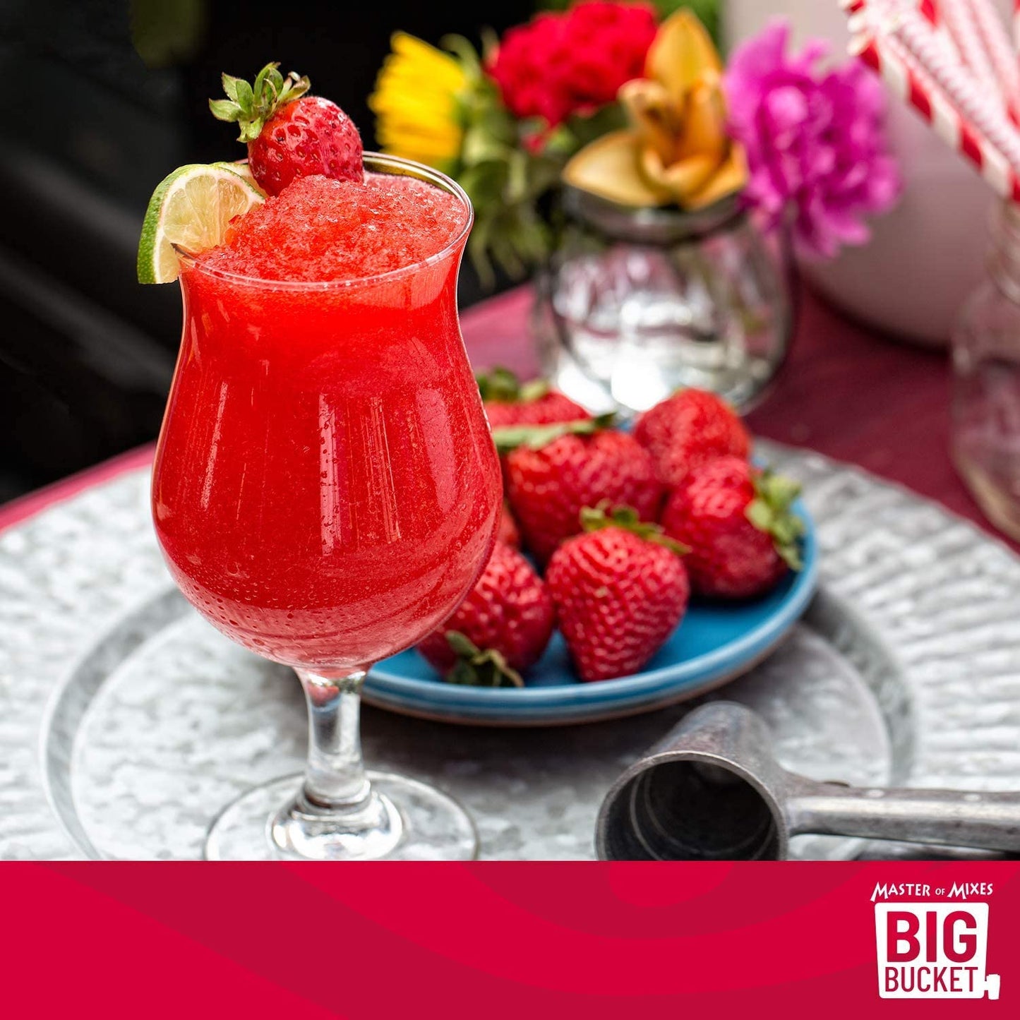 American Beverage Marketers Margarita Mix Strawberry 96 Ounce
