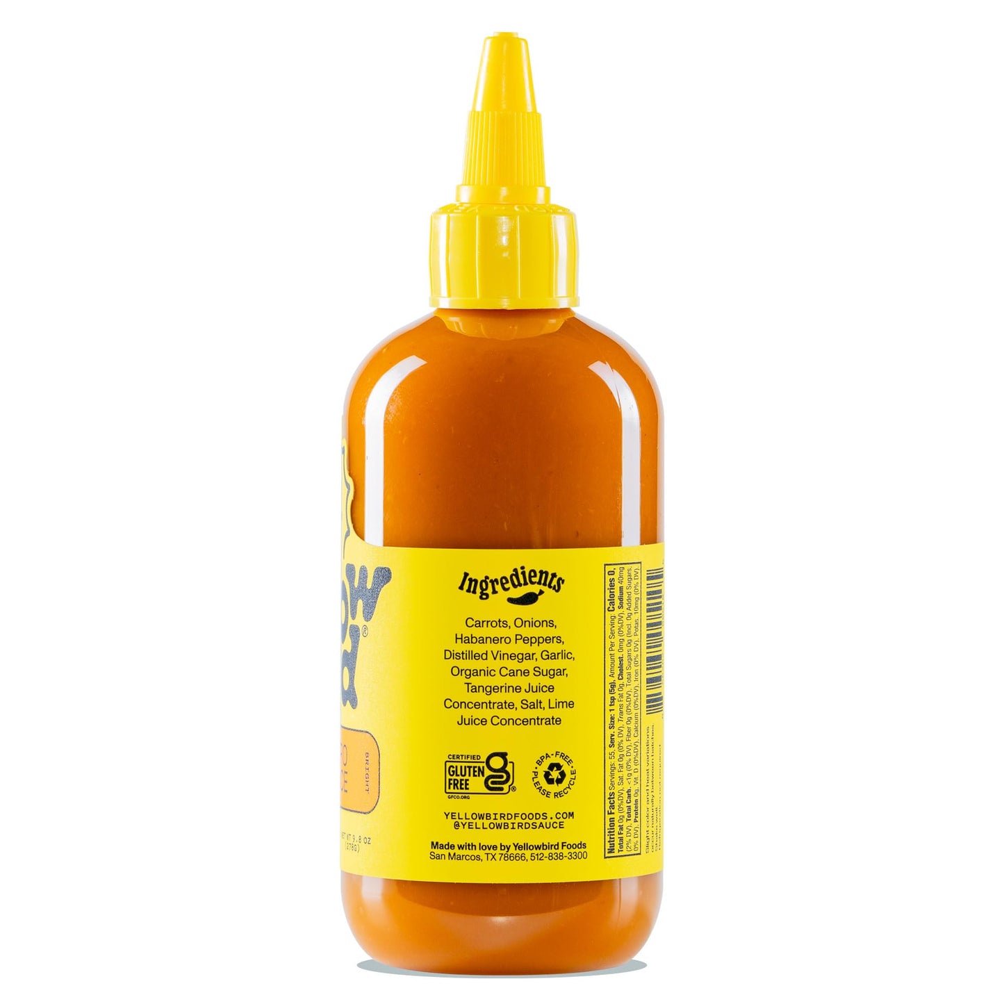Yellowbird® Classic Habanero Hot Sauce 9.8 oz Medium Hot 2 Bottles Made in Texas
