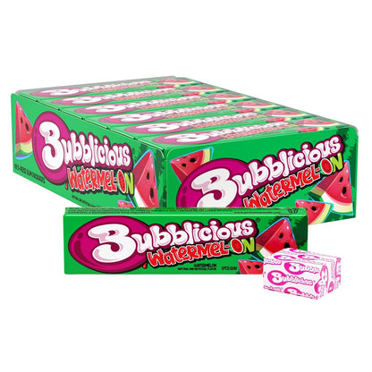 Bubblicious Watermelon Gum 18 Packs of 90 Total Pieces 5 Pieces