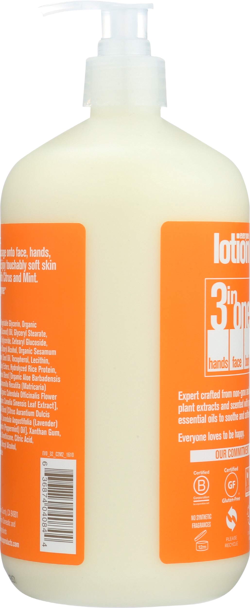 Eo Mint Citrus Lotion Citrus Mint Organic 32 Fl Oz