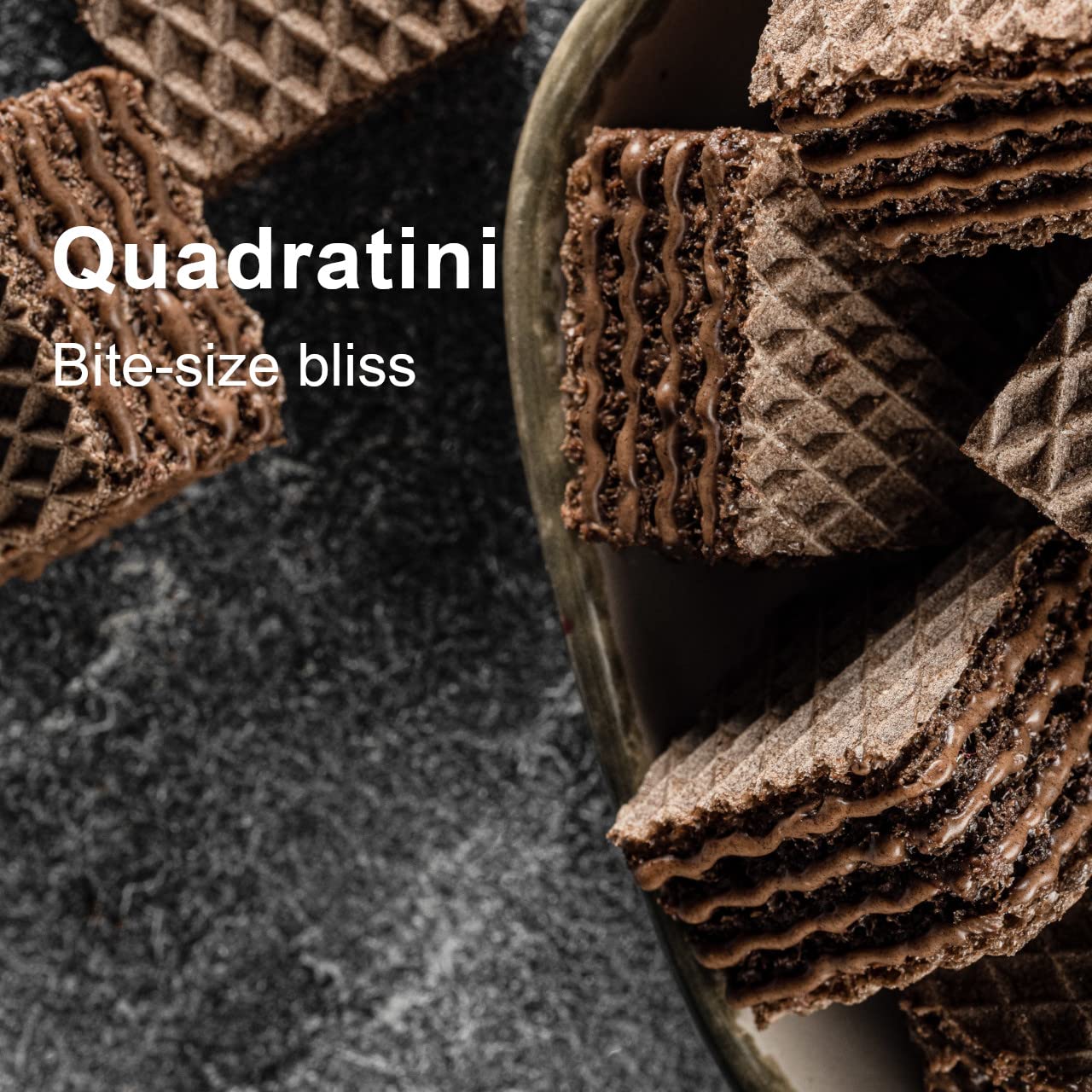 Loacker Quadratini Premium Double Choc Wafer Cookies 8.82oz