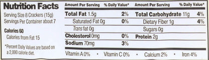 Edward & Sons Brown Rice Snaps Black Sesame Flavor Organic 3.5 oz