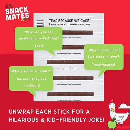 The New Primal Snack Mates Chicken and Apple Stick All Natural 1 Count