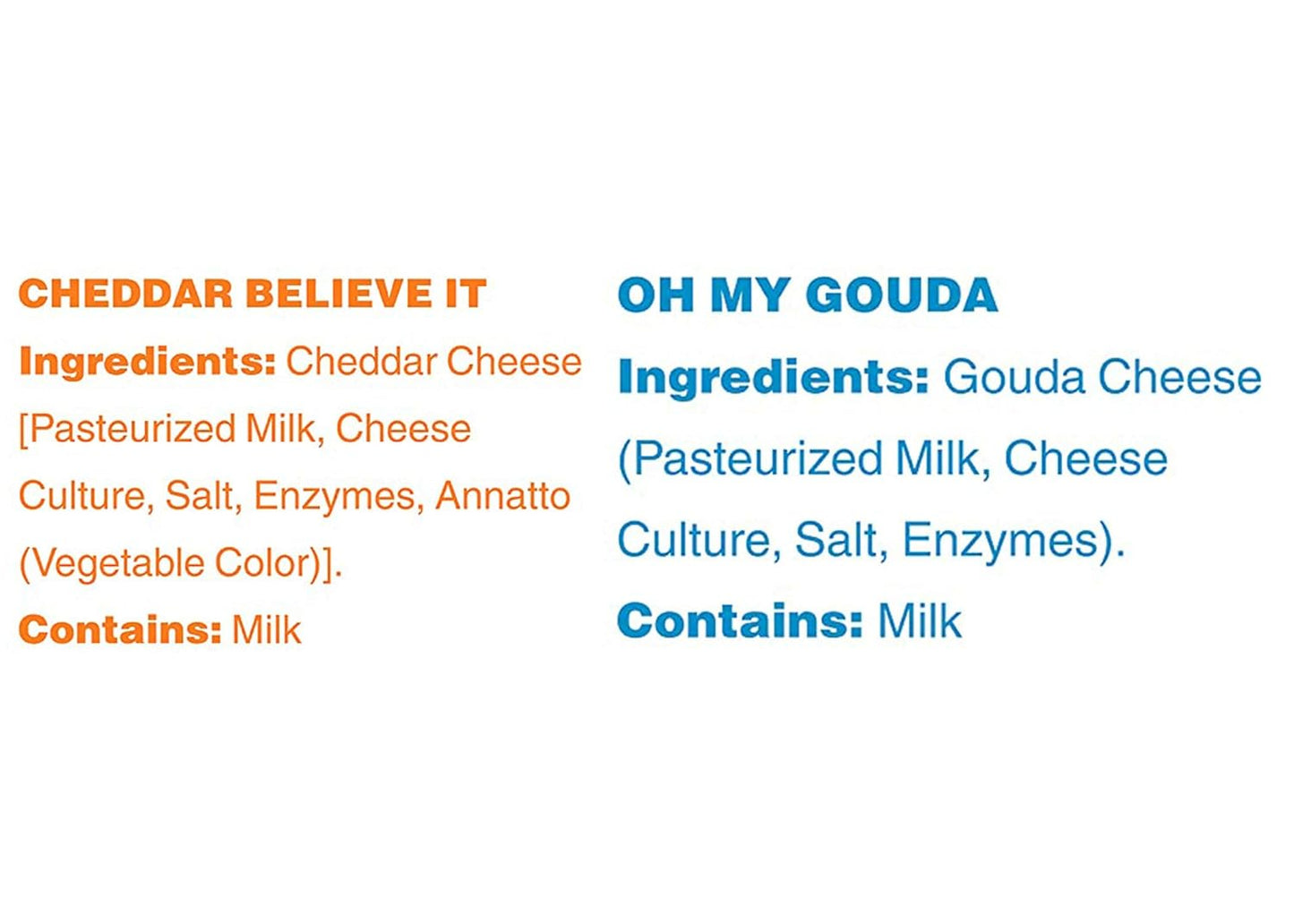 Moon Cheese Crunchy Cheese Snacks Variety Pack - Cheddar & Gouda, Keto Friendly, 2 oz Bags