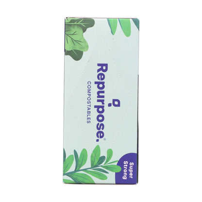 Repurpose Compostables Repurpose 3 Gallon, 11 Liter Super Strong, Small Compostable Trash Bags, Biodegradable Products Institute (BPI) Certified, 25 Count