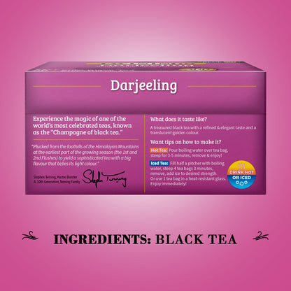 Twinings Darjeeling Tea A Delicate Dry Black Tea Sophisticated 20 Count