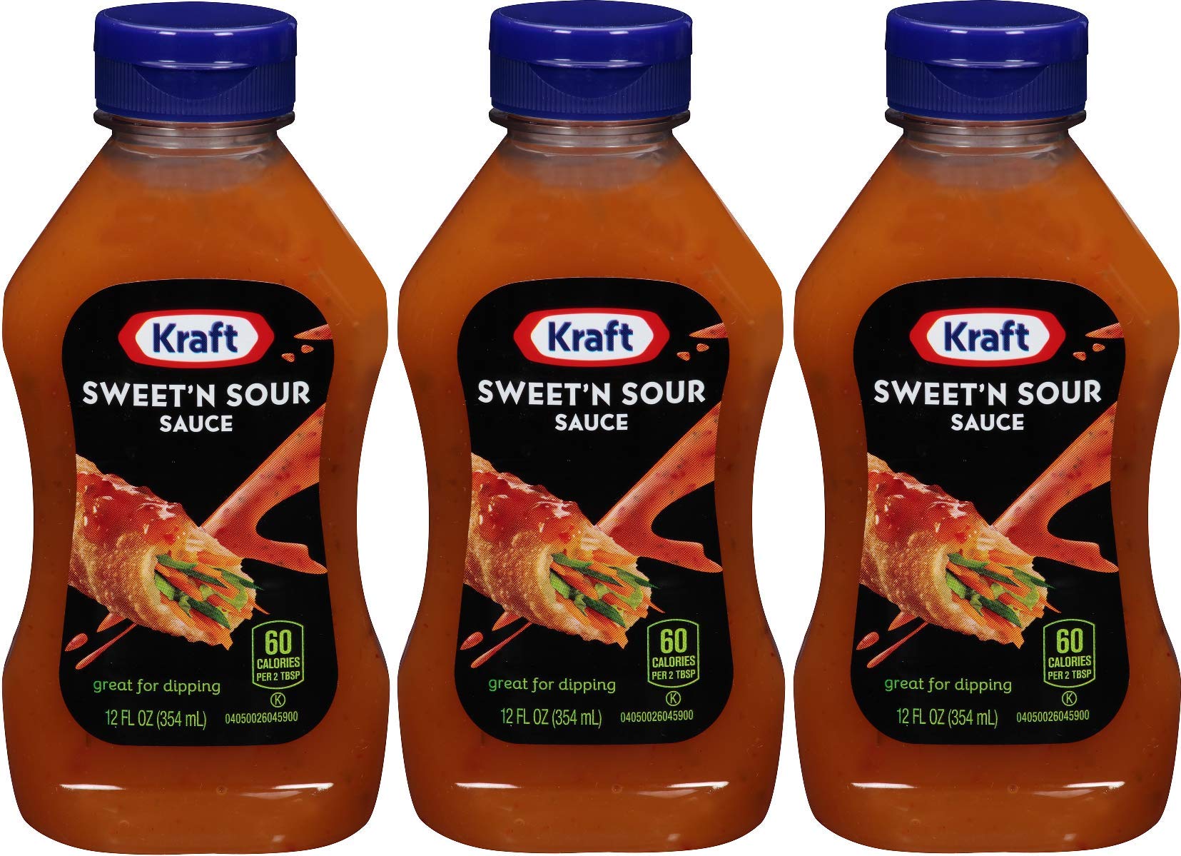 Kraft Sweet & Sour Sauce 12oz Squeeze Bottle (Pack of 3)