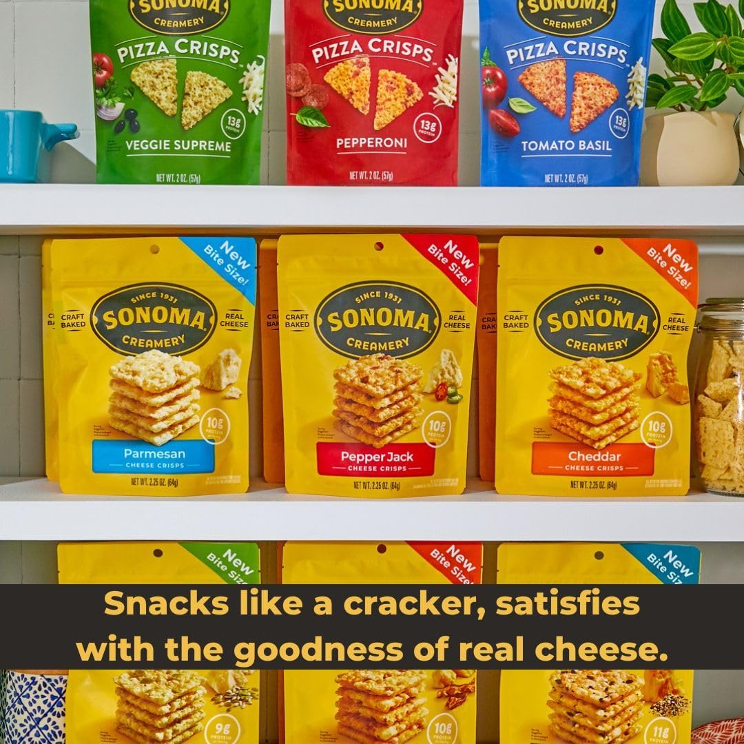SONOMA CREAMERY Cheddar Crisps 2.25 OZ