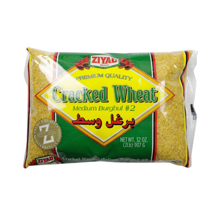 Ziyad Cracked Bulgur Wheat Medium #2 Fiber Rich Whole Grain 32oz