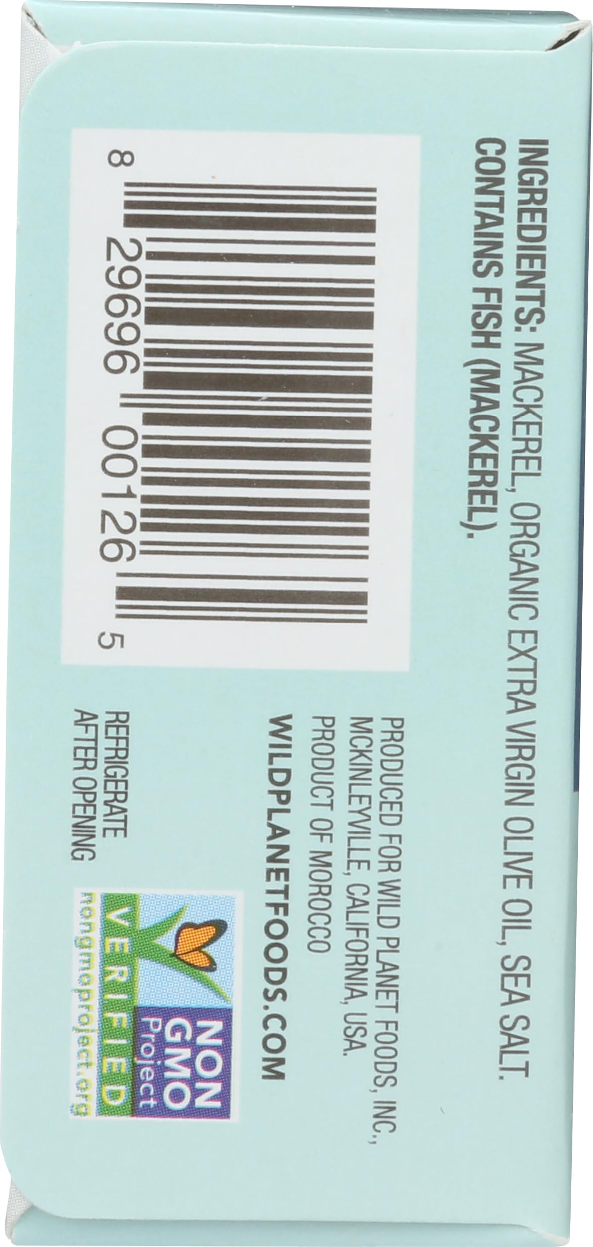 Wild Planet Mackerel Wild Fillets Olive Oil 4.4 Ounce