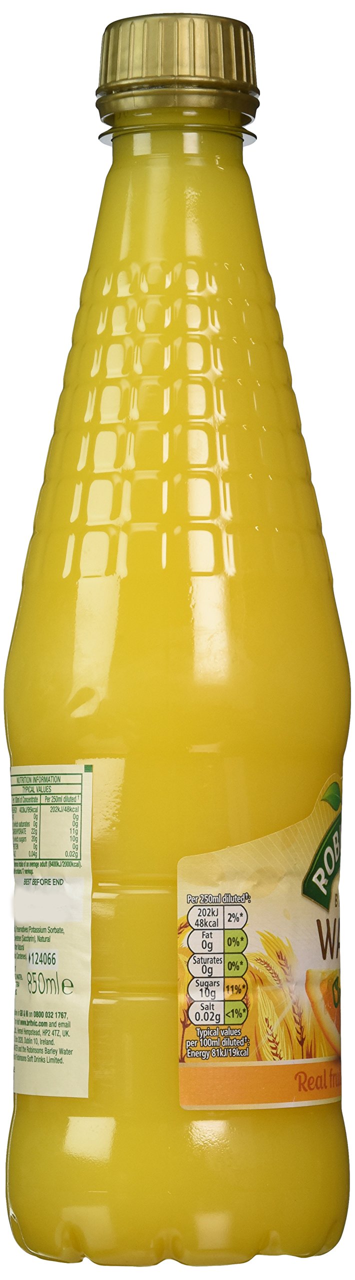 Robinsons Orange Barley Water 850ml (28.7 fl oz) (Pack of 2)